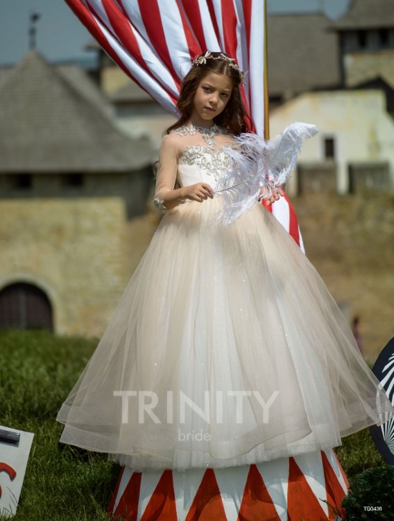Платье бальное TRINITY bride арт.TG0436 молочный/капучино