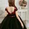 Платье праздничное TRINITY bride арт.VG0064 черный-бордовый