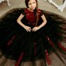 Платье праздничное TRINITY bride арт.VG0064 черный-бордовый