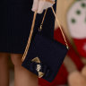 Платье "Эшли" Lila Style в комплекте: сумочка, перчатки, ободок, цвет синий арт.LS-049