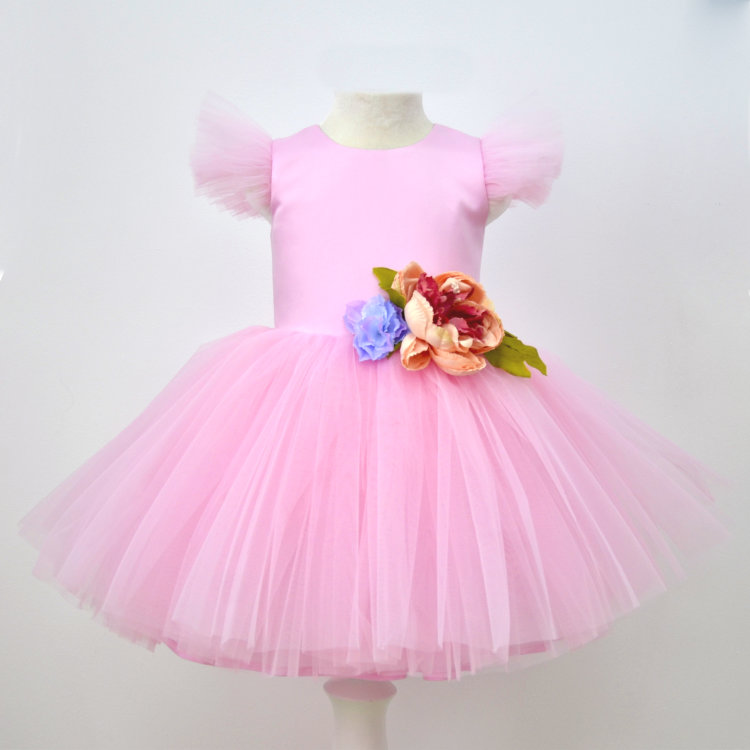 Платье праздничное Little Ballerina розовое арт. 01914 