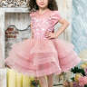 Платье празничное "Флер" арт. 0221 розовая пудра