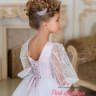 Платье бальное "Мэйси" арт.0300 бруснично-молочное
