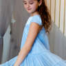  Платье празничное "Джеси" арт. 0421 голубой