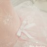 Платье праздничное с баской "Аурелия" арт.113 нежно-розовое