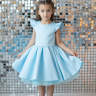 Платье для девочки атласное Pink Marie "Эмми" арт. 0319 голубой