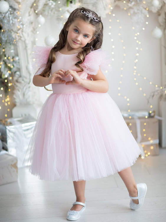  Платье праздничное для девочки Pink Marie "Балерина" арт. 1221 розовый