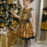 Комплект праздничный (юбка, блузка) "Ирэн" арт.944 золото/серебро
