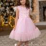 Платье праздничное "Пушинка" арт.0616 розовое
