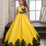 Платье бальное TRINITY bride арт.VG0588 желтый-черный