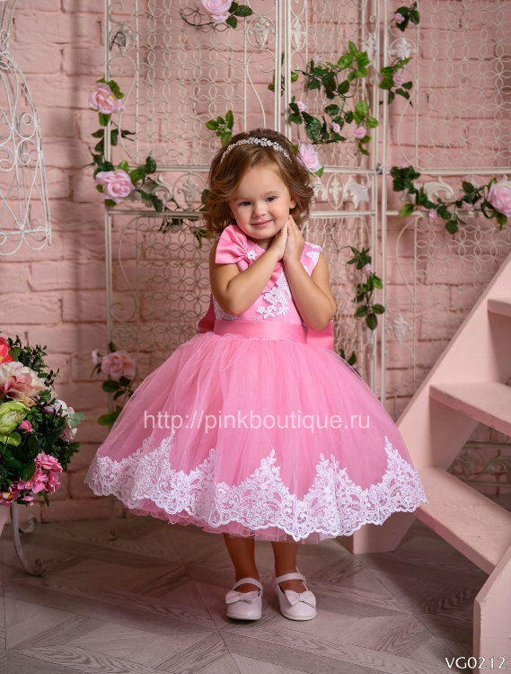 Платье праздничное "Николетта" арт.0212 розовый