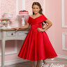 Платье праздничное "Кармэн" арт.0260 красное