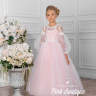 Платье бальное "Диаманта" арт.0302 розовый