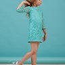 Платье для девочки ZIRONKA "Русалина" арт. 8004 бирюзовое 