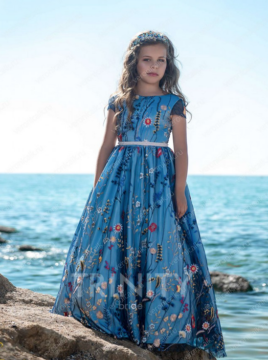 Платье нарядное TRINITY bride арт.TG0394 голубой