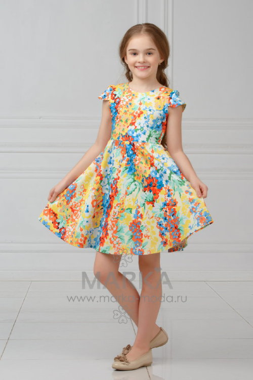 SALE! Платье для дочки MARK’A 701-97-250 яркий принт р-р 98 см