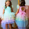 Платье нарядное для девочки Pink Marie "Принцесса Сердечко" мятное арт. 2321 