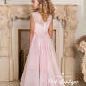 Платье праздничное со шлейфом "Эрика" арт.0268 нежно-розовый