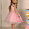 Платье в рэтро стиле "Твигги" в комплекте сумочка, ободок, подъюбник, пояс арт.LS-0420 розовый