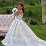 Платье бальное со шлейфом TRINITY bride арт.TG0438 молочный-пудра