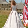 Платье бальное со шлейфом TRINITY bride арт.TG0429 молочный