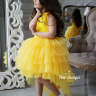 Платье для девочки со шлейфом Pink Marie "Лаура" арт 0720 желтый 