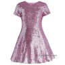 Платье с пайетками Piccino Bellino арт.0383 розовое