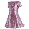 Платье с пайетками Piccino Bellino арт.0383 розовое