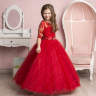Платье бальное "Марианна" арт.0488 красное