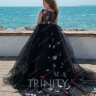 Платье бальное со шлейфом TRINITY bride арт.TG0410 черный