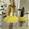 Платье с двухсторонними пайетками "Дейзи" арт.406 золотое