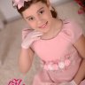 Платье Lila Style "Изабелла" + ободок + сумочка + перчатки, розовое арт.LS 303