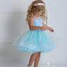 Платье праздничное LULU «Ассоль» арт.00193 голубое