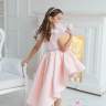 Платье праздничное со шлейфом LULU "Лаура" арт.00196 розовое