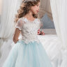 Платье бальное TRINITY bride арт.FG0502 молочный-бирюзовый