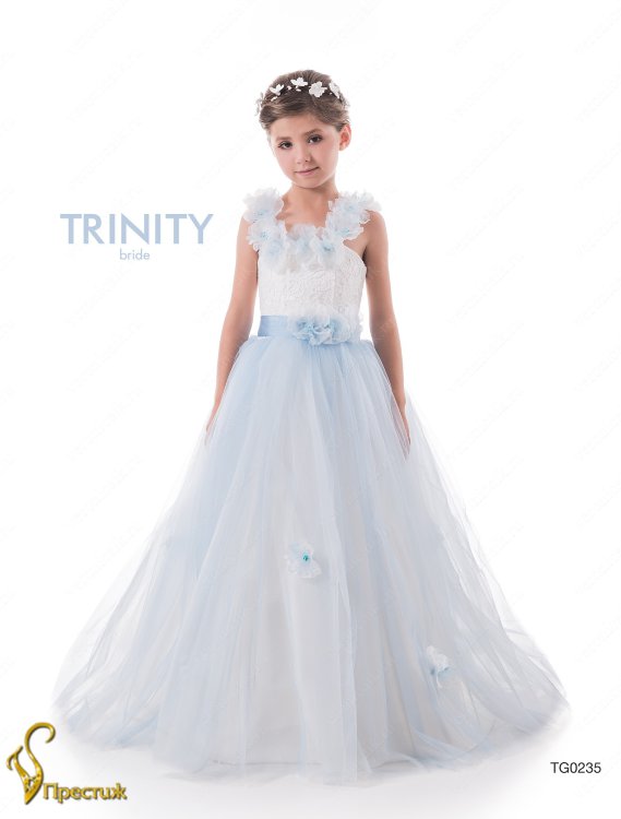 Платье бальное TRINITY bride арт.TG0235 голубой-молочный