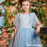 Платье бальное "Джейн" арт.0266 голубое