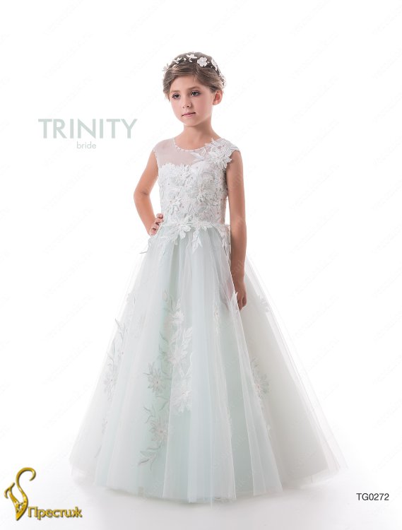 Платье бальное TRINITY bride арт.TG0272 молочный-бирюзовый