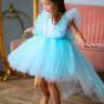  Платье праздничное для девочки Pink Marie "Аврора" арт. 1021 голубой