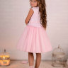 Платье "Диана" в комплекте: подъюбник, пояся, ободок, сумочка арт.LS170 розовый