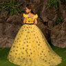 Платье бальное со шлейфом "Регина" арт.0132 желтый