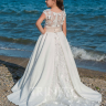 Платье бальное со шлейфом TRINITY bride арт.TG0389 молочный