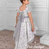 Платье праздничное со шлейфом "Фернанда" арт.0293 серое