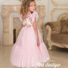 Платье праздничное "Лавиния" арт.0276 розовая пудра