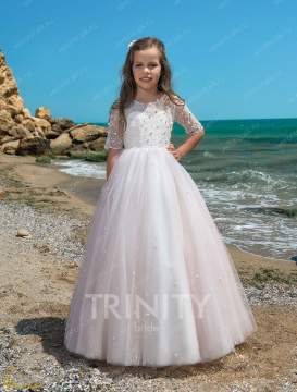 Платье бальное со шлейфом TRINITY bride арт.TG0329 молочный