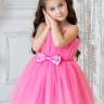 Платье праздничное Pink Marie "Лавиния" без шлейфа арт.2121 ярко розовый пион