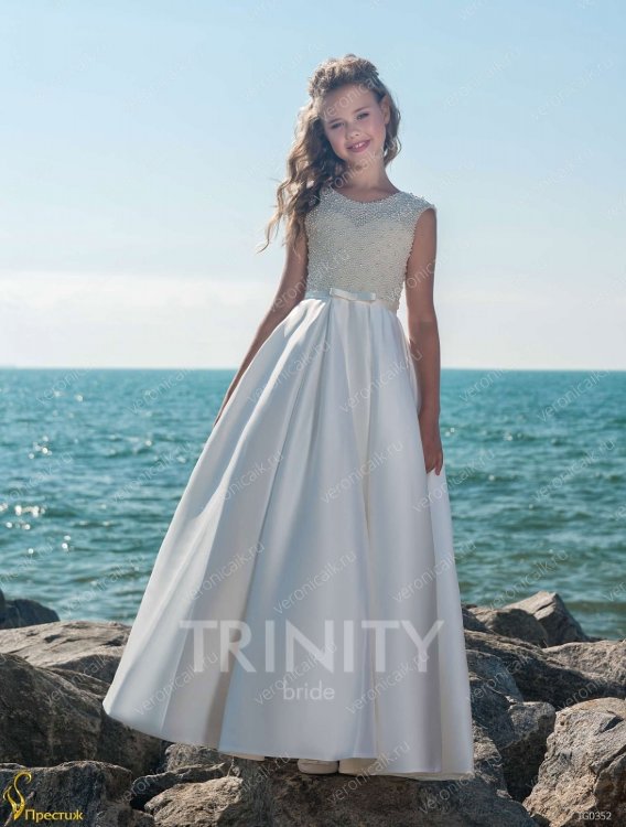Платье бальное со шлейфом TRINITY bride арт.TG0352 молочный