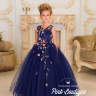 Платье бальное "Рамона" арт.0272 синее