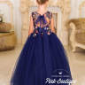 Платье бальное "Рамона" арт.0272 синее