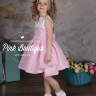 Платье "Арина" + ободок + сумочка + перчатки,  розовое арт.LS-036